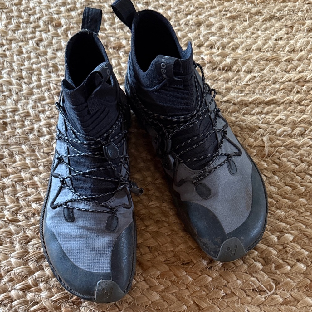 Vivo Barefoot Black and Gray Athletic Shoes